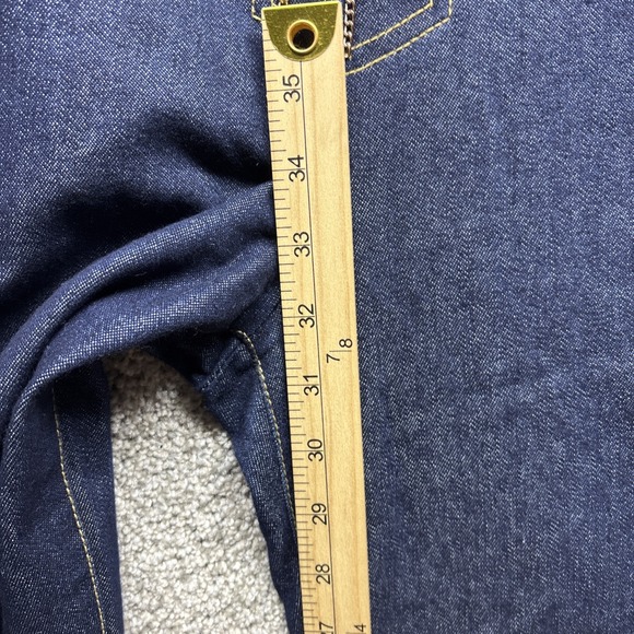 Vintage Y2K Baby Phat 13 34x32 Jeans Flare LaceUp Gold Chain ZipUp USA Made RARE - Picture 5 of 16